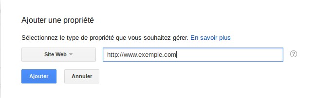 Référencement Google Gratuit search console entrer propriété