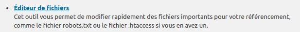 Référencement Google Gratuit Yoast éditeur de fichiers